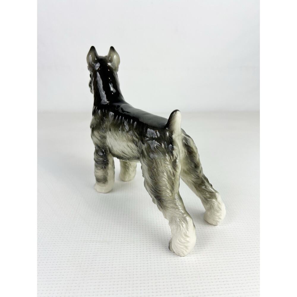 Vintage Shafford Japan Schnauzer Dog Porcelain Figurine 7 in Number 160 Collect - Picture 5 of 13
